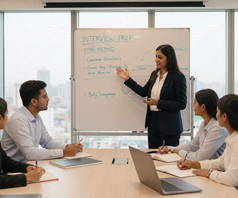 A scenic mountain lake with pine trees