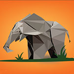 polygonal-illustration-elephant